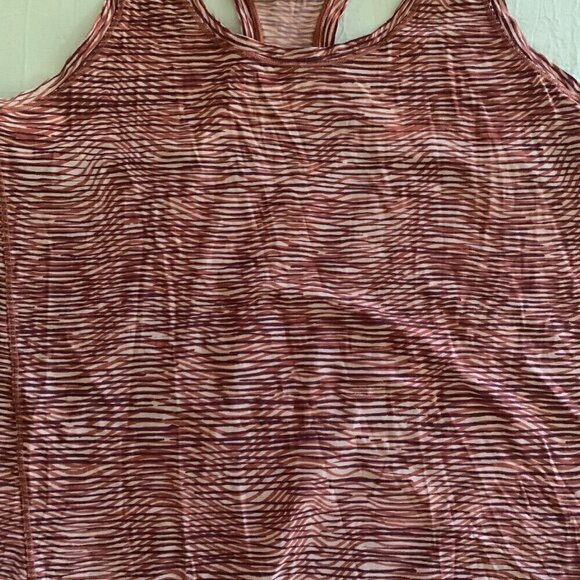 Athleta Ultimate Scoop Tank Top Marled Red Racerback 988027-02 Womens Large - Picture 2 of 6